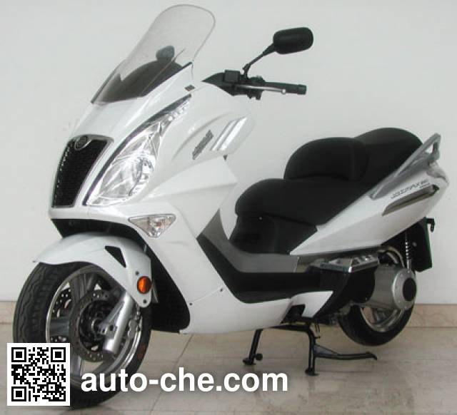 春风牌(cfmoto)cf250t-6a型踏板车是在浙江春风动力股份有限公司生产