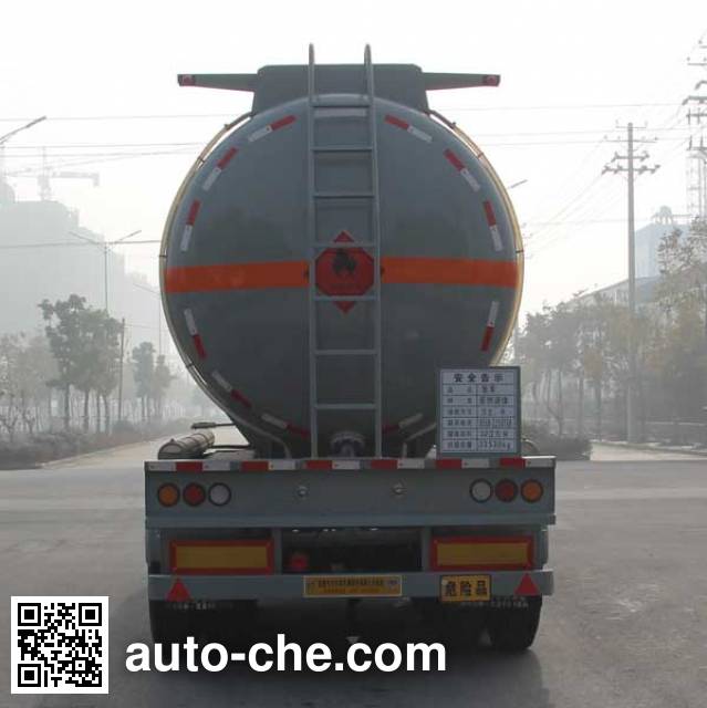 Kaile AKL9400GRYF flammable liquid aluminum tank trailer