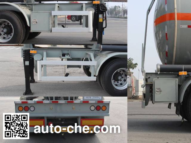 Kaile AKL9400GRYF flammable liquid aluminum tank trailer
