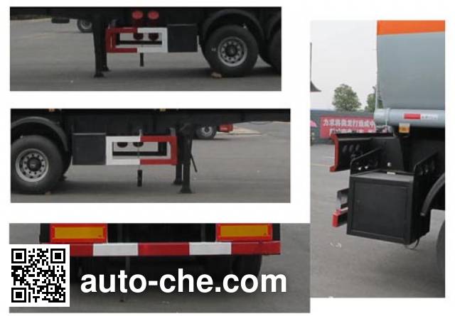 Jiulong ALA9401GFW corrosive materials transport tank trailer
