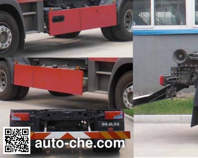 Jingxiang AS5169TXFZX90 hydraulic hooklift hoist fire truck