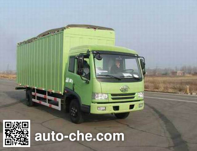 FAW Jiefang CA5163XXYP9K2L4BE soft top box van truck