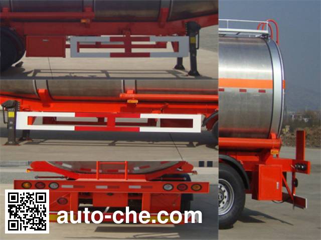 Antong CHG9400GRY flammable liquid aluminum tank trailer
