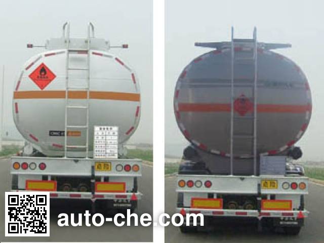 CIMC Lingyu CLY9401GRYE flammable liquid aluminum tank trailer