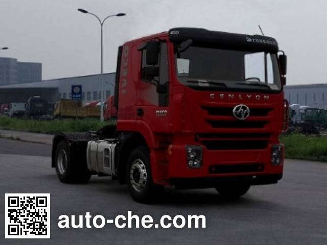 SAIC Hongyan CQ4186HTDG361C container carrier vehicle