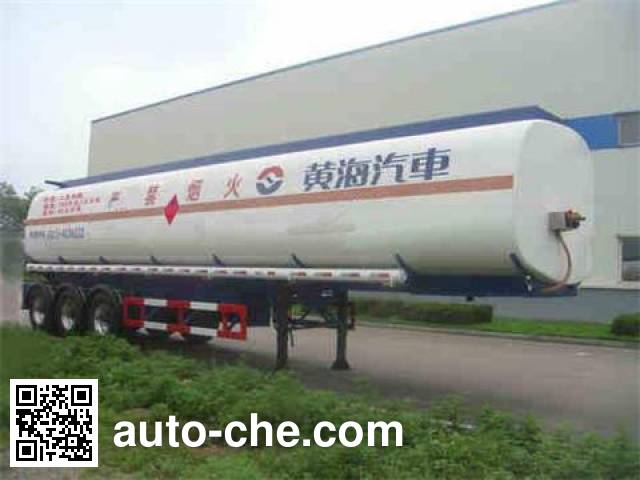 Huanghai DD9400GRY flammable liquid aluminum tank trailer