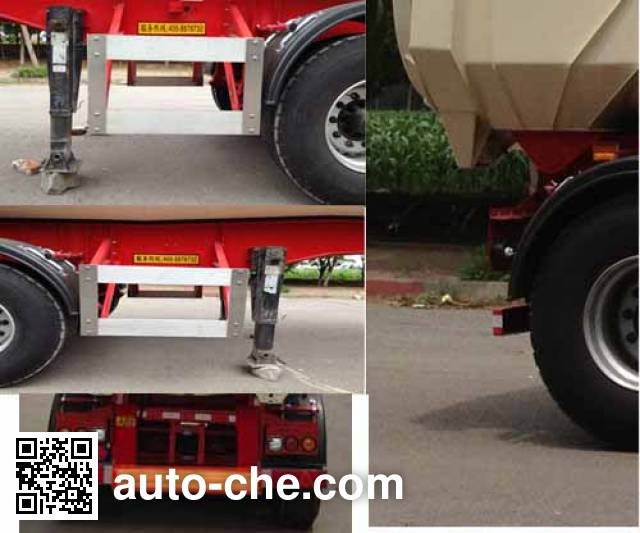 Dongfeng EQ9400GFLT1 medium density bulk powder transport trailer
