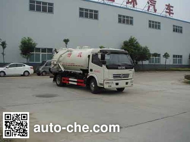 Huatong HCQ5082GXWDFA sewage suction truck