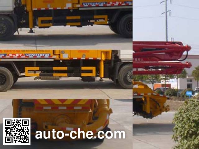 Huatong HCQ5200THBEQ5 concrete pump truck