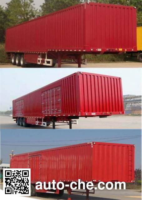 Hualu Yexing HYX9400XXY box body van trailer
