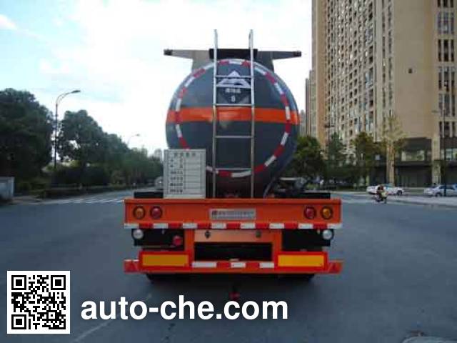 Hongzhou HZZ9404GFW corrosive materials transport tank trailer