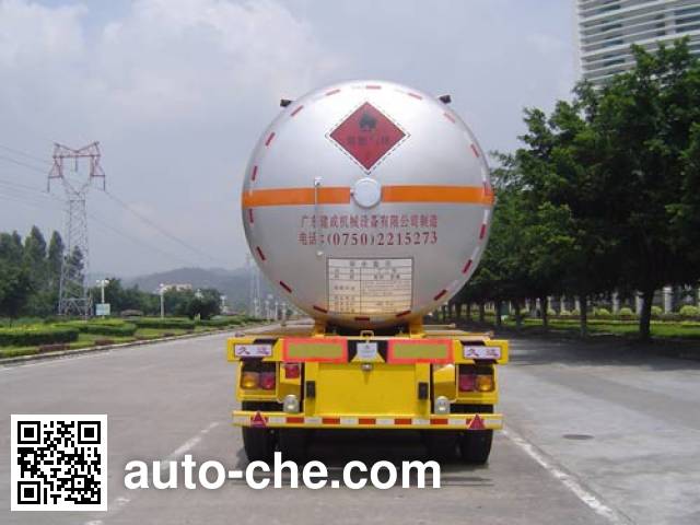 Jiuyuan KP9341GYQ liquefied gas tank trailer
