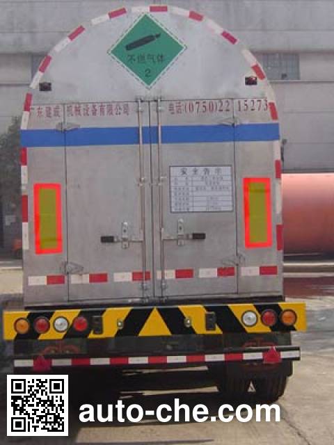 Jiuyuan KP9400GYU carbon dioxide transport tank trailer