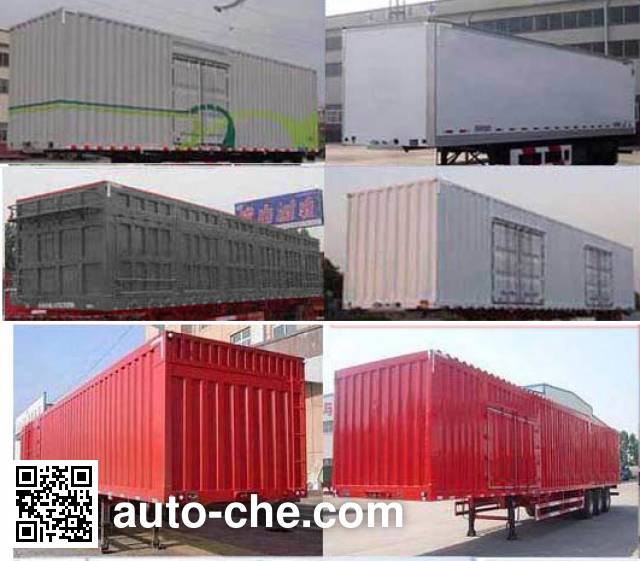 Huasheng Shunxiang LHS9400XXY box body van trailer