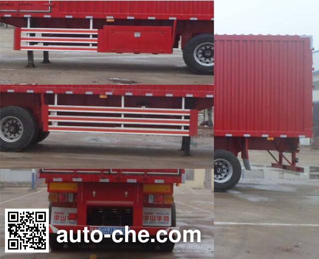 Huasheng Shunxiang LHS9402XXY box body van trailer