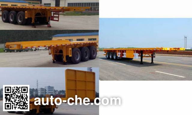 Chenlu LJT9400ZZXPC flatbed dump trailer