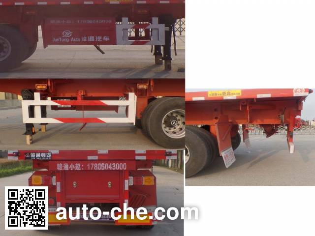 Chenlu LJT9400ZZXPC flatbed dump trailer