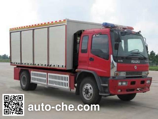 Tianhe LLX5133TXFZX37L hydraulic hooklift hoist fire truck