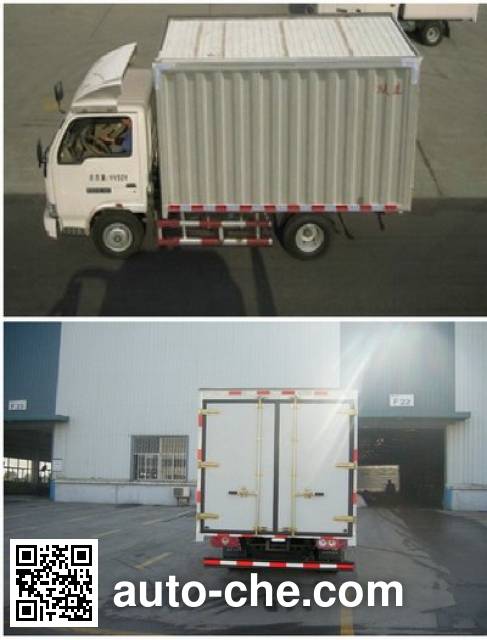 Yuejin NJ5041XXYDBFT6 box van truck