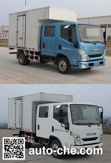 Yuejin NJ5041XXYZFDCMS box van truck