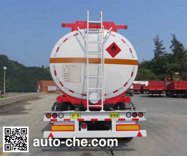 Haifulong PC9401GRYH flammable liquid aluminum tank trailer