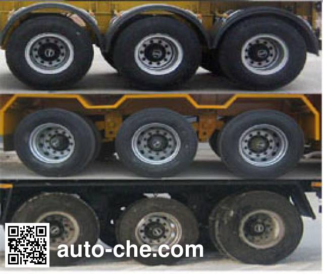 Huachang QDJ9402GFW corrosive materials transport tank trailer
