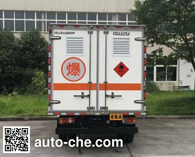 Qingling Isuzu QL5040XRYA5HAJ flammable liquid transport van truck
