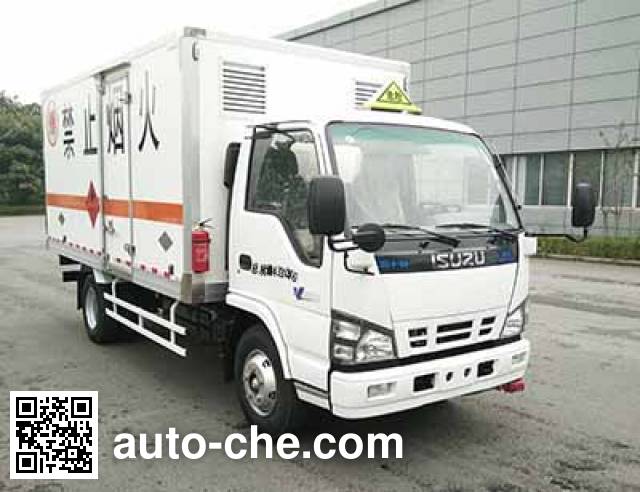 Qingling Isuzu QL5040XRQA5HAJ flammable gas transport van truck