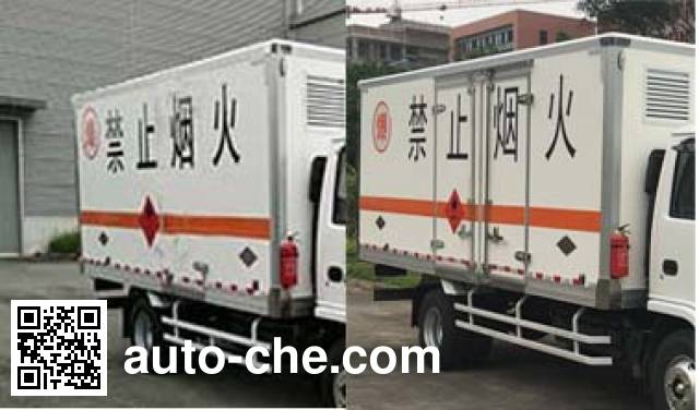 Qingling Isuzu QL5040XRYA5HAJ flammable liquid transport van truck