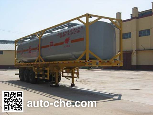 Qilin QLG9403GHYK chemical liquid transport frame tank trailer