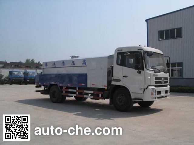 Jieli Qintai QT5140GQXTJ3 high pressure road washer truck