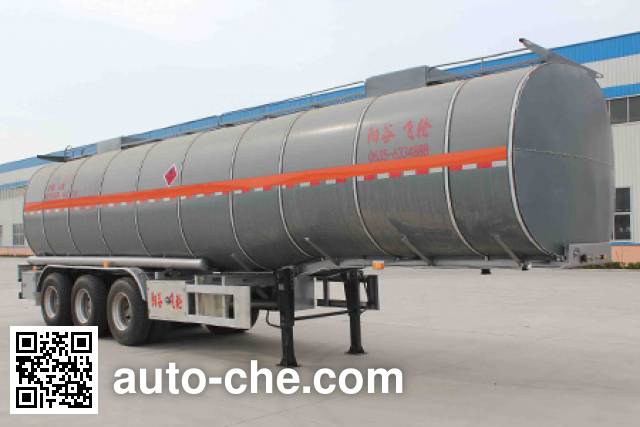 Jingyanggang SFL9402GRYL flammable liquid aluminum tank trailer