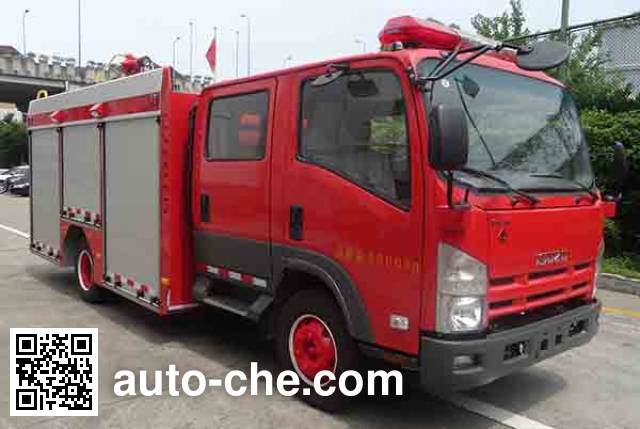 Jieda Fire Protection SJD5101GXFSG35/WSA fire tank truck