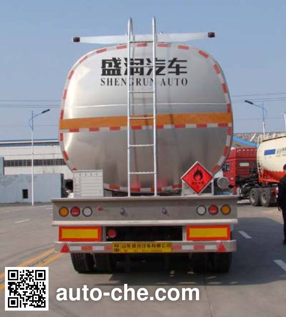 Shengrun SKW9401GRYL flammable liquid aluminum tank trailer
