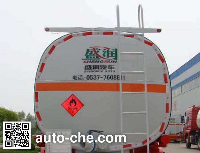 Shengrun SKW9403GRYL flammable liquid aluminum tank trailer