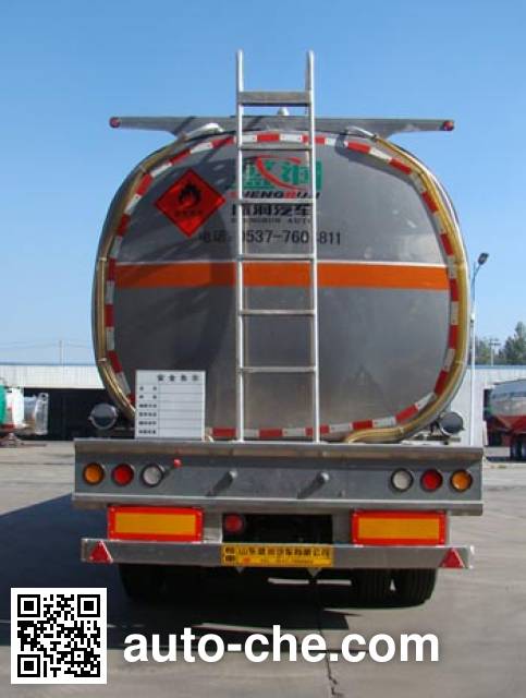 Shengrun SKW9403GRYL flammable liquid aluminum tank trailer