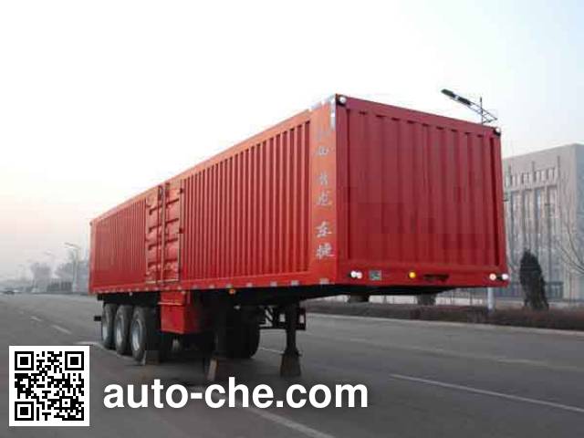Jinlong Dongjie TDJ9372XXY box body van trailer