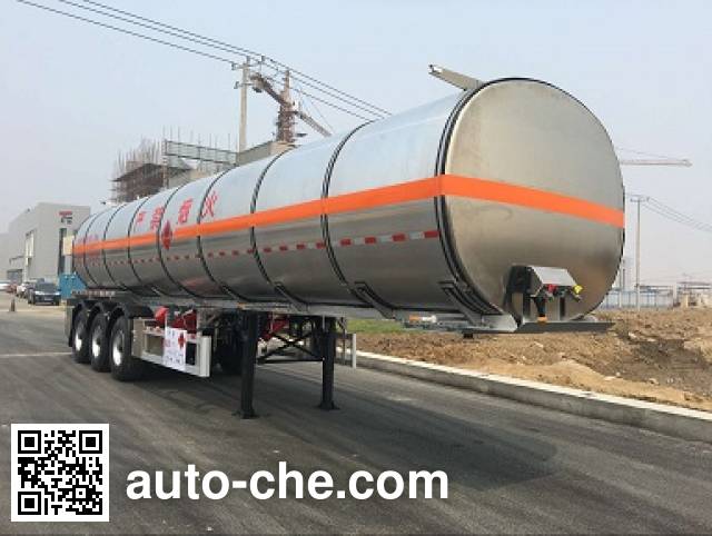 Tianming TM9407GRYTL2 flammable liquid aluminum tank trailer