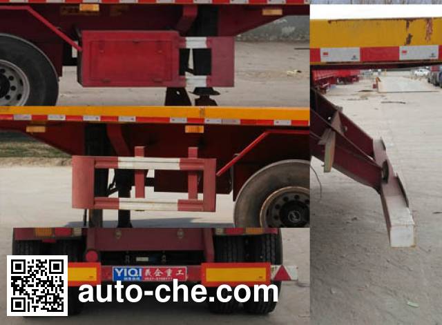Liangyi TYK9400ZZXP flatbed dump trailer