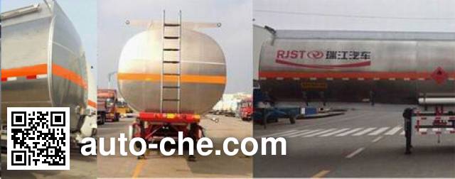 RJST Ruijiang WL9405GRYD flammable liquid aluminum tank trailer