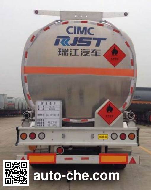 RJST Ruijiang WL9407GYY aluminium oil tank trailer