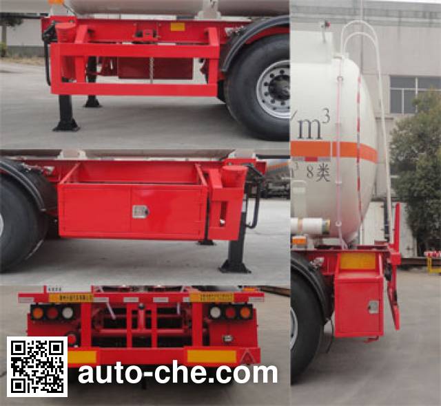 Xingyang XYZ9406GFW corrosive materials transport tank trailer