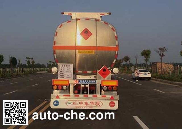 Huajun ZCZ9405GYYHJG aluminium oil tank trailer