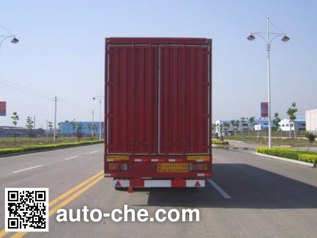 Juwang ZJW9404XXY box body van trailer