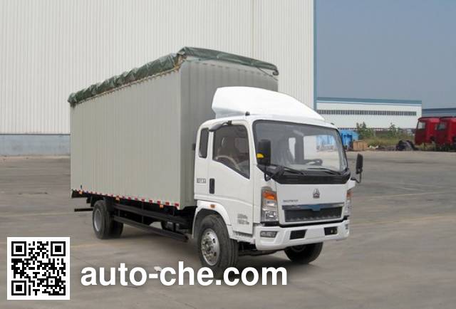 Sinotruk Howo ZZ5107CPYD4515D1 soft top box van truck