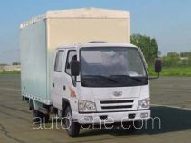 FAW Jiefang CA5072XXBPK6L2R-3A soft top box van truck