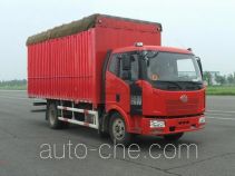 FAW Jiefang CA5160XXYP61K1L4A2E diesel cabover box van truck with canopy top