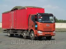 FAW Jiefang CA5200XXYP63K1L6T3A2HE diesel cabover box van truck with canopy top