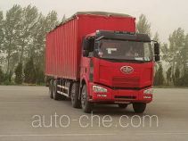 FAW Jiefang CA5240XXYP63K1L6T4A2E diesel cabover box van truck with canopy top