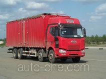 FAW Jiefang CA5310XXYP63K1L6T4A2HE diesel cabover box van truck with canopy top